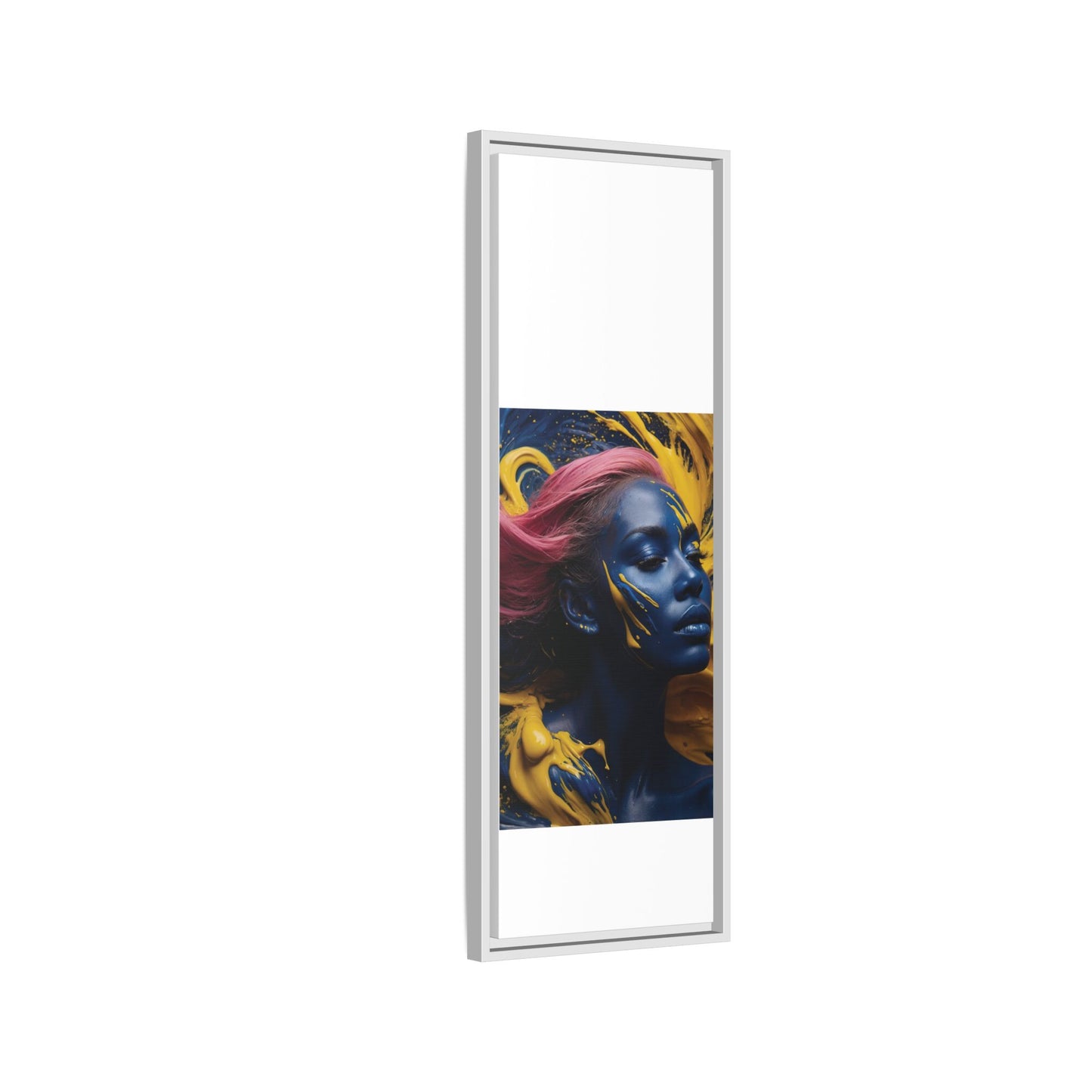 Vibrant Abstract Art Print - Multicolor Framed Canvas Wall Decor