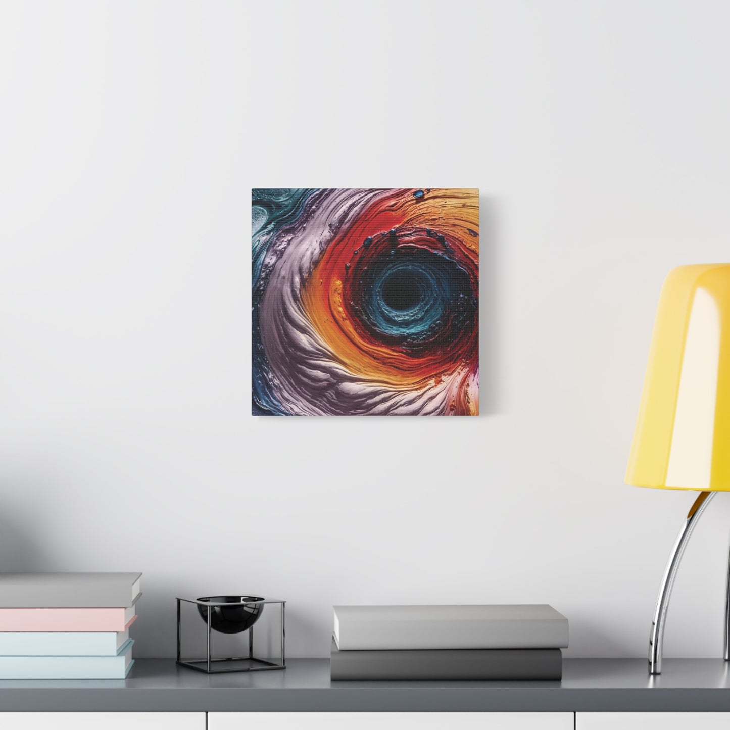 Vibrant Abstract Wall Art Canvas - Swirling Colors