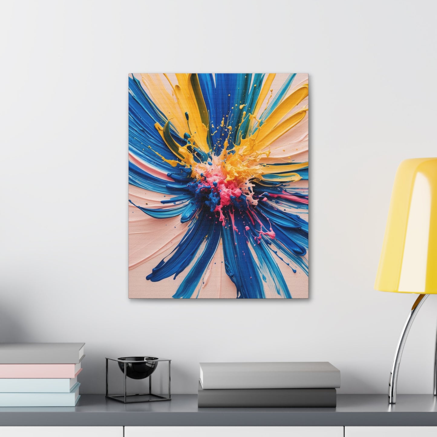Vibrant Abstract Canvas Art - Color Explosion Wall Decor