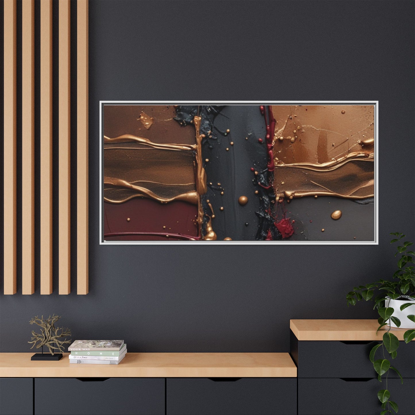 Matte Canvas, Framed (Multi-color)