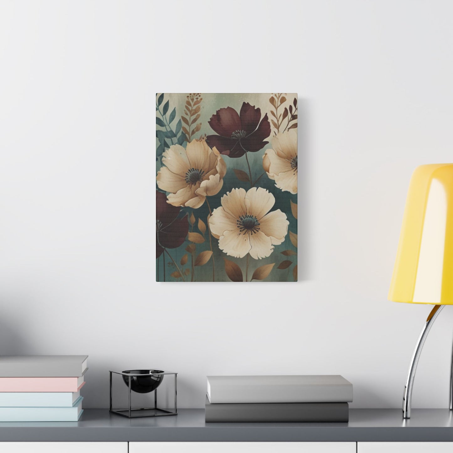 Floral Satin Canvas Art | Nature-Inspired Wall Décor