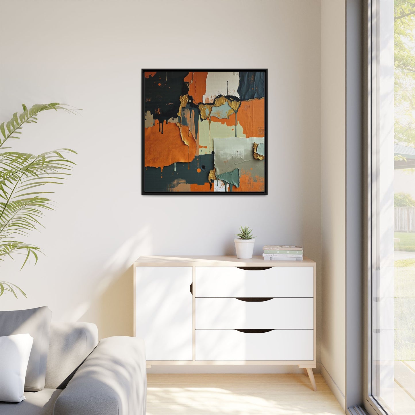 Matte Canvas, Framed (Multi-color)