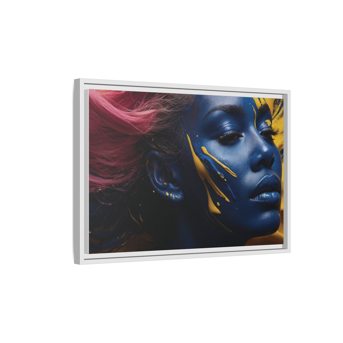 Vibrant Abstract Art Print - Multicolor Framed Canvas Wall Decor