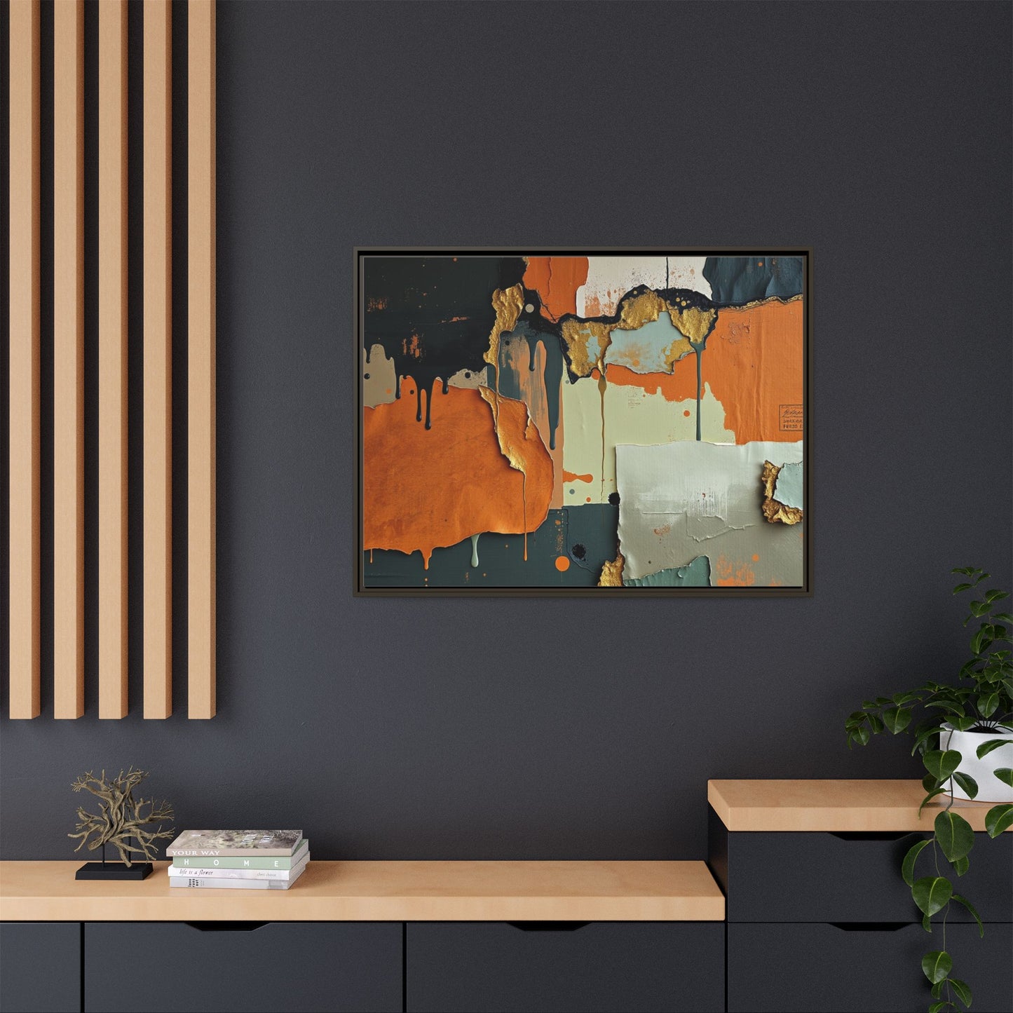 Matte Canvas, Framed (Multi-color)