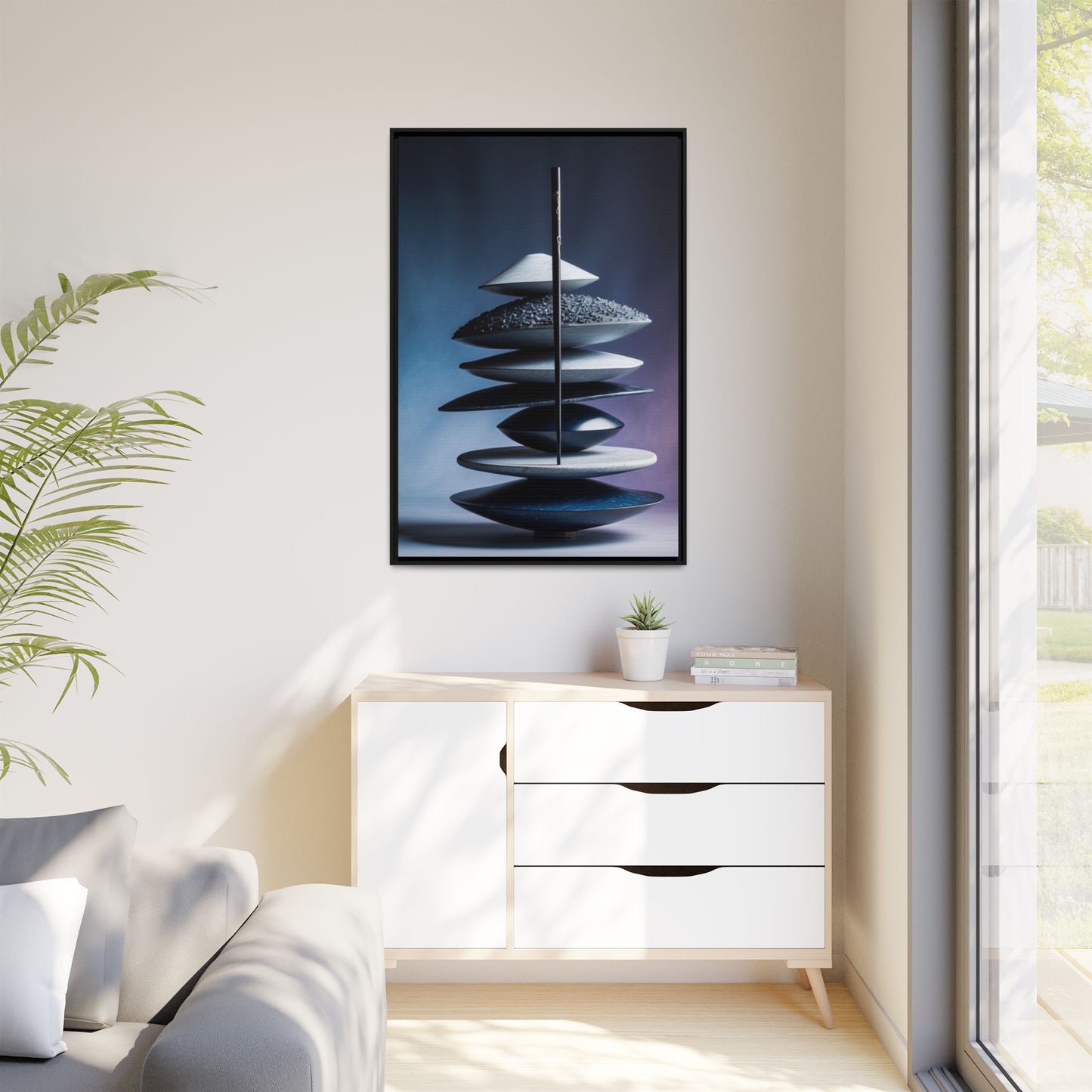 Matte Canvas, Framed (Multi-color)