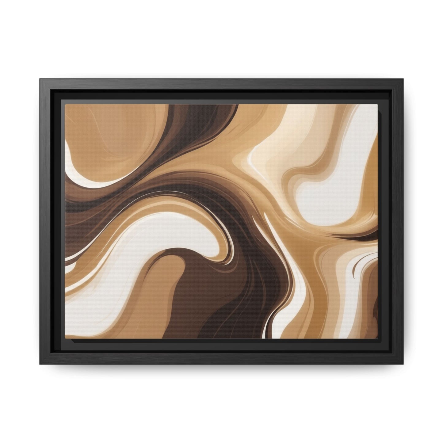 Abstract Wave Framed Canvas Art - Multi-Color Home Decor
