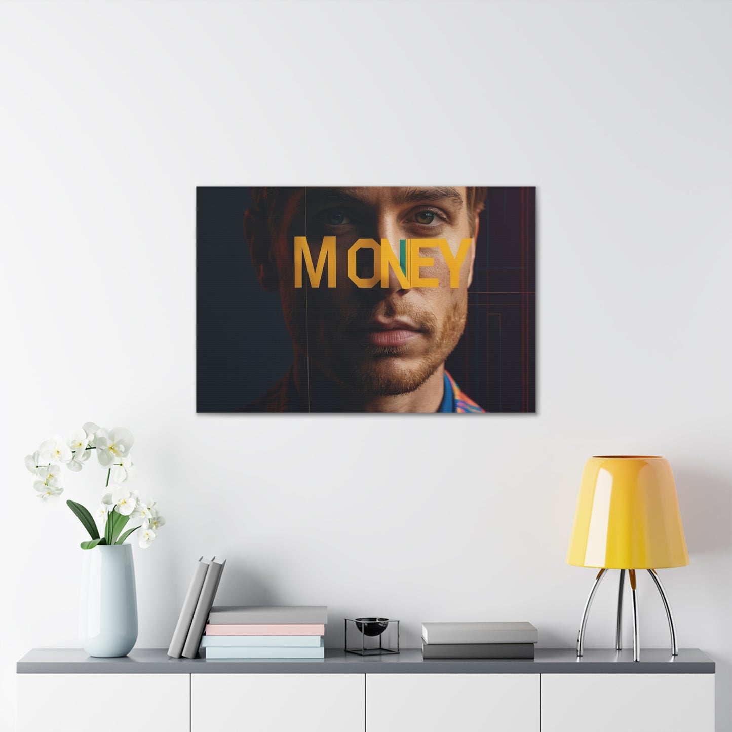 Inspirational Canvas Gallery Wrap - 'MONEY' Wall Art for Modern Spaces
