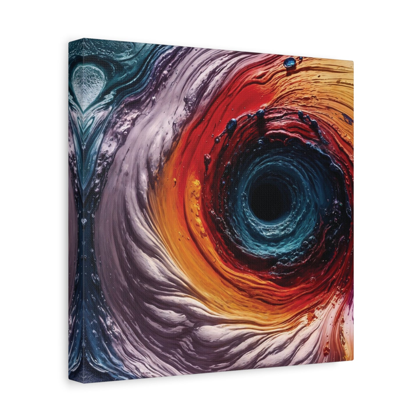Vibrant Abstract Wall Art Canvas - Swirling Colors