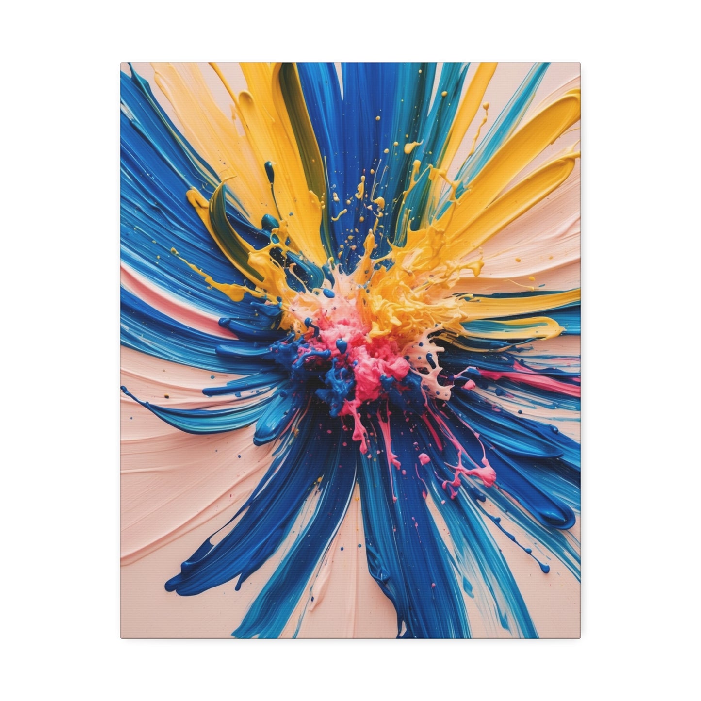 Vibrant Abstract Canvas Art - Color Explosion Wall Decor