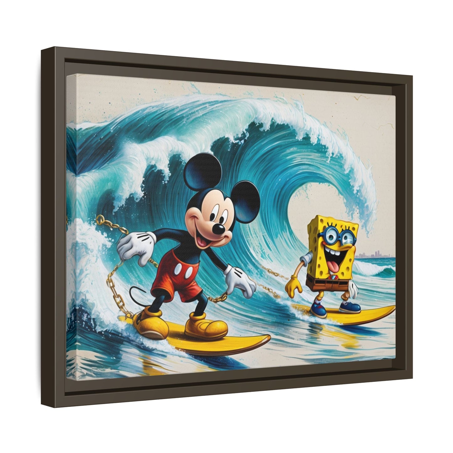 Vibrant Framed Art Print - Bold Floral Fantasy