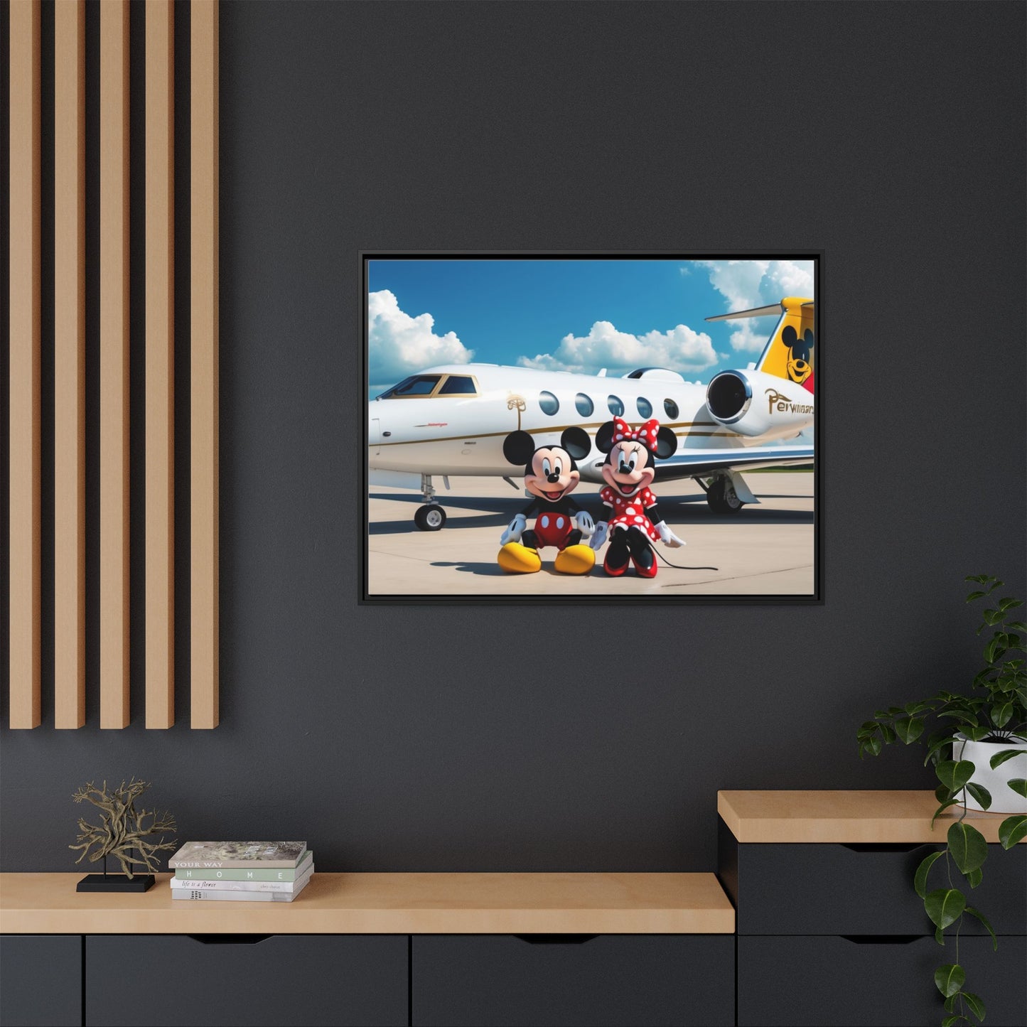 Mickey & Minnie Jetsetter Canvas Art