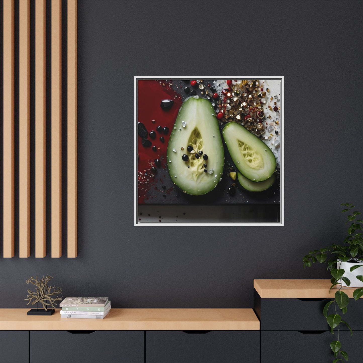 Matte Canvas, Framed (Multi-color)