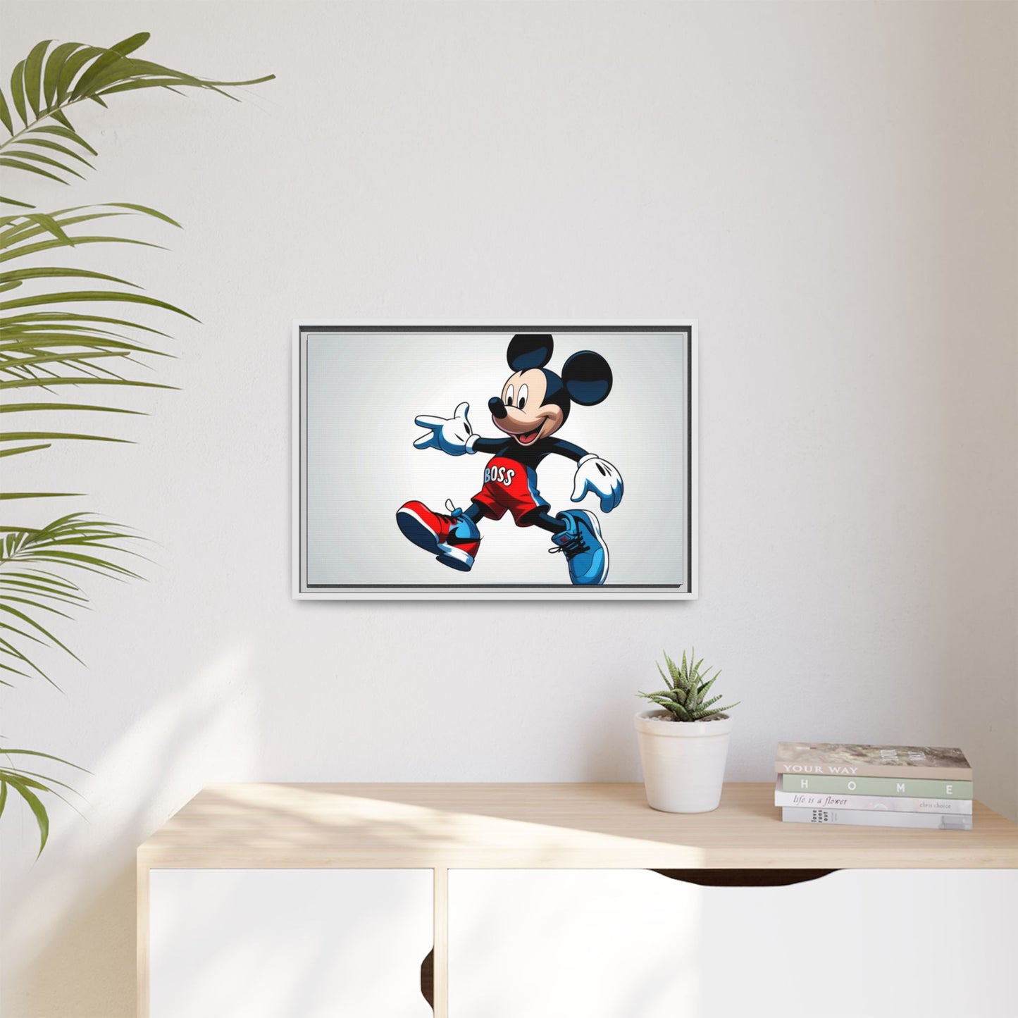 Mickey Mouse Boss Framed Canvas Art
