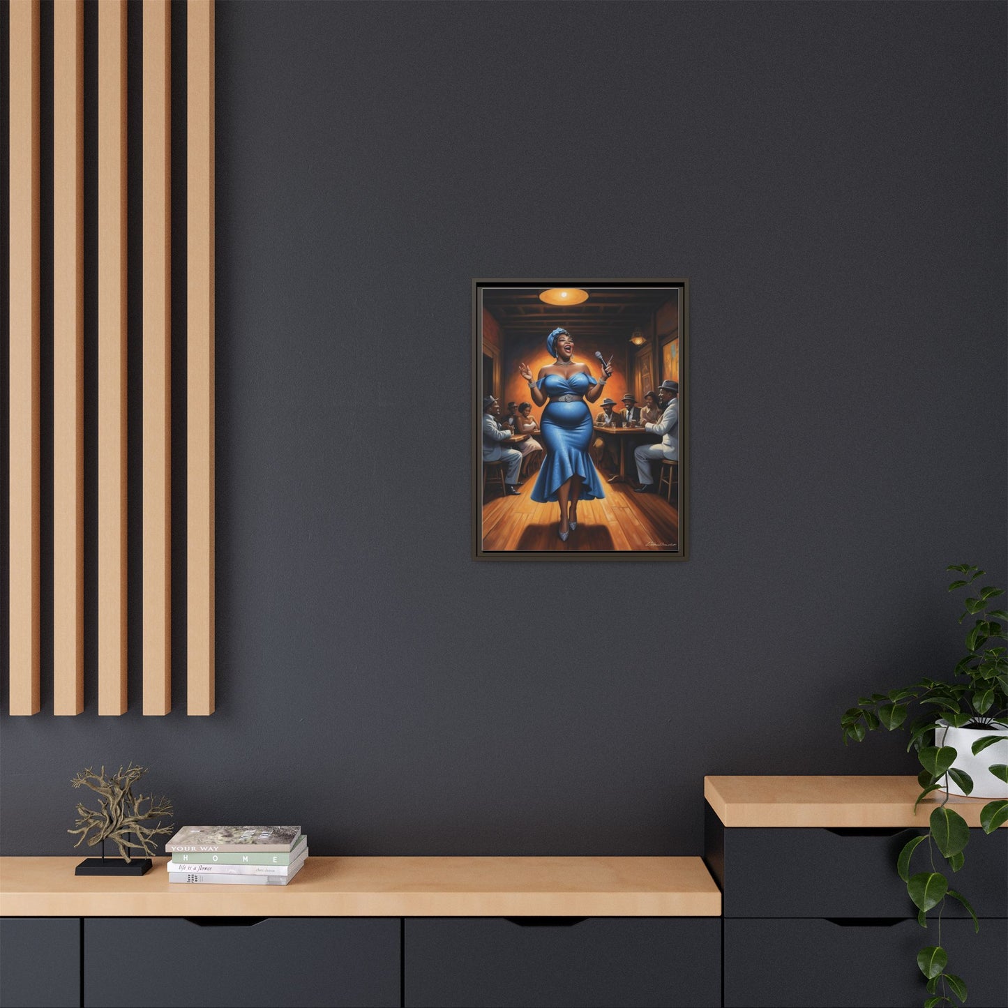 Matte Canvas, Framed (Multi-color)