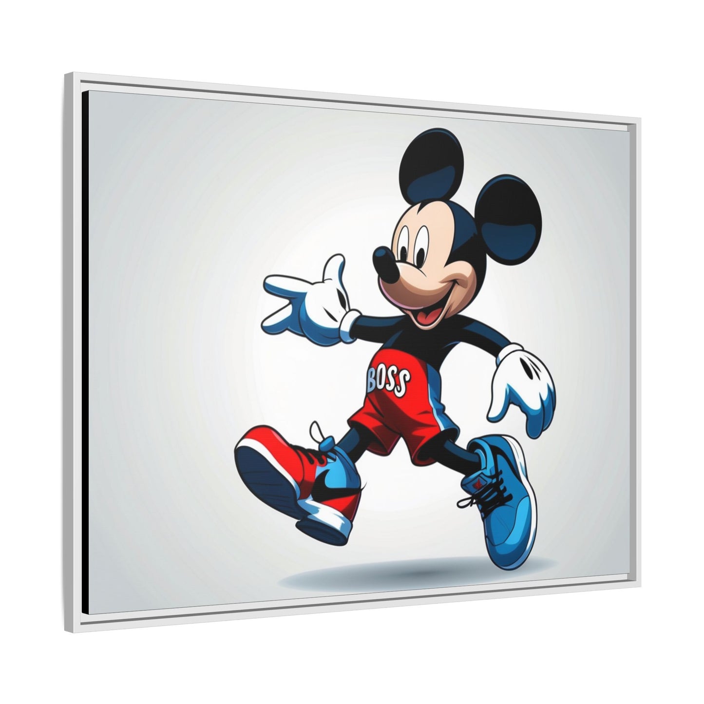 Mickey Mouse Boss Framed Canvas Art