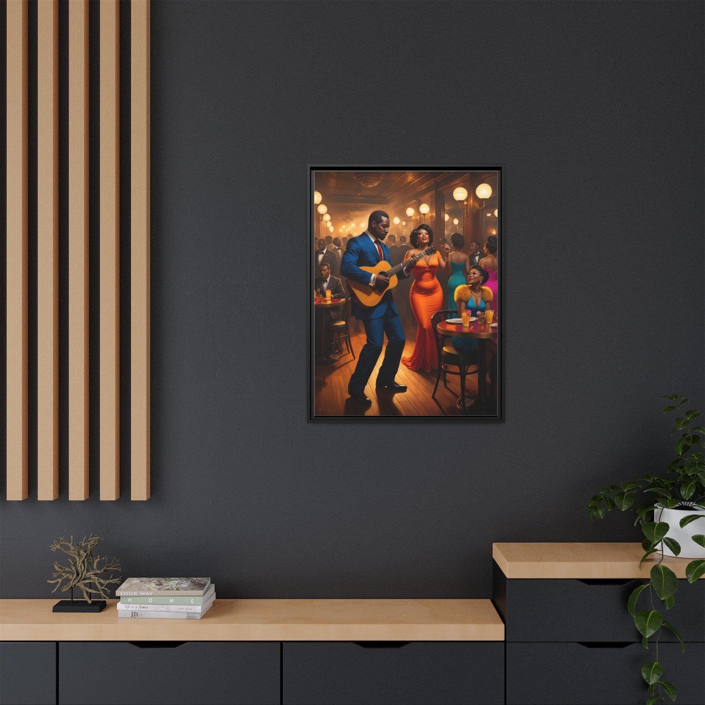 Matte Canvas, Framed (Multi-color)