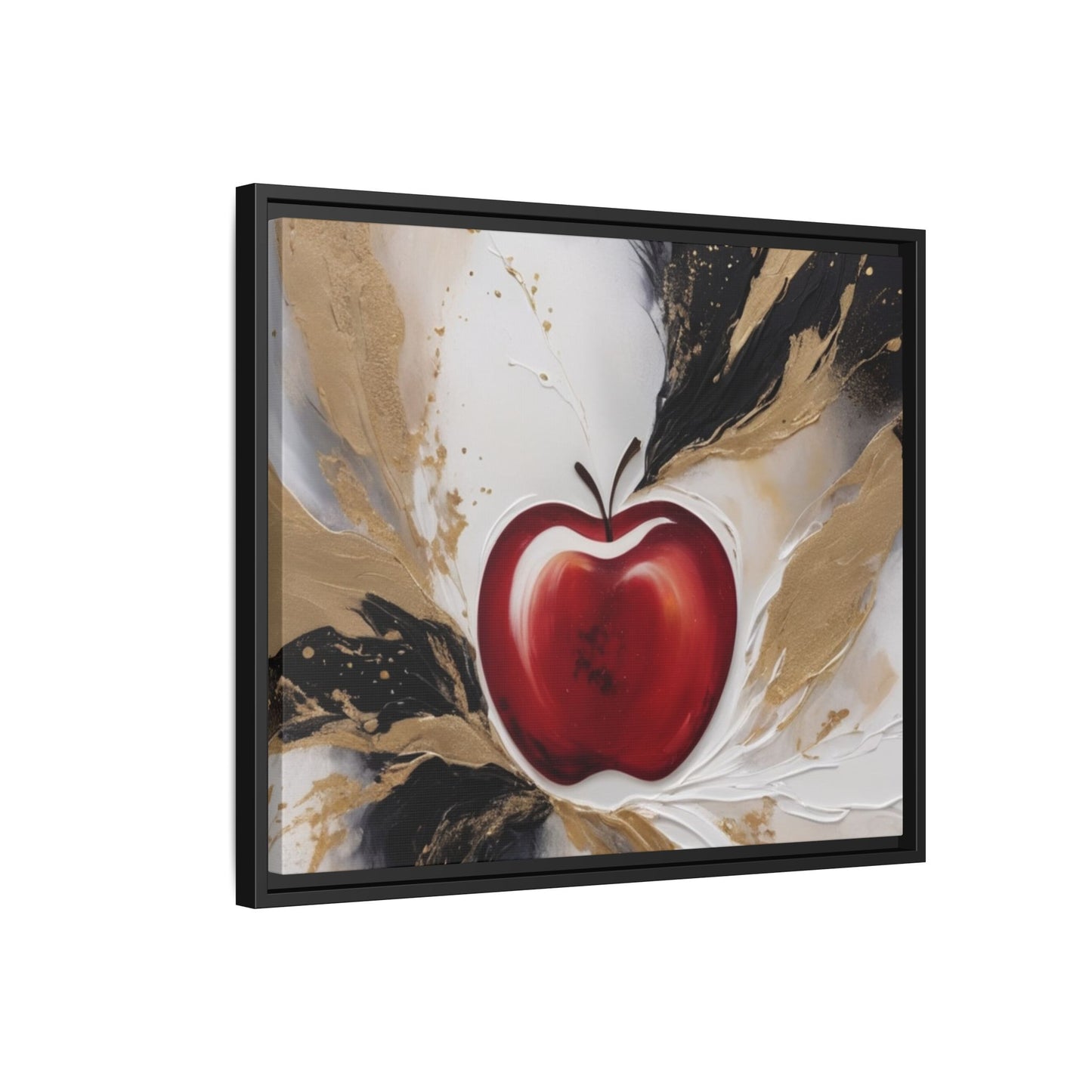 Elegant Apple Canvas Art Print - Framed Wall Decor
