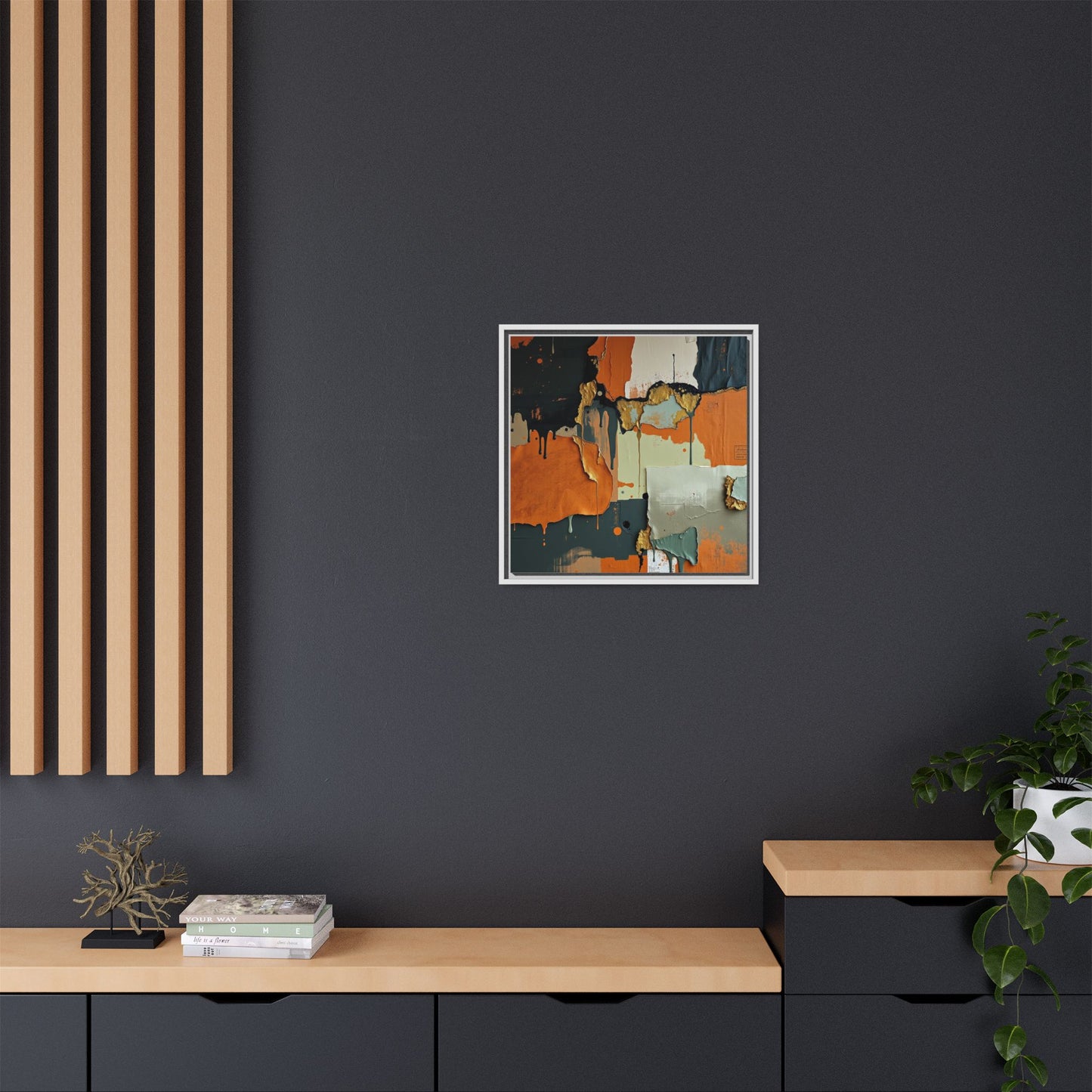 Matte Canvas, Framed (Multi-color)