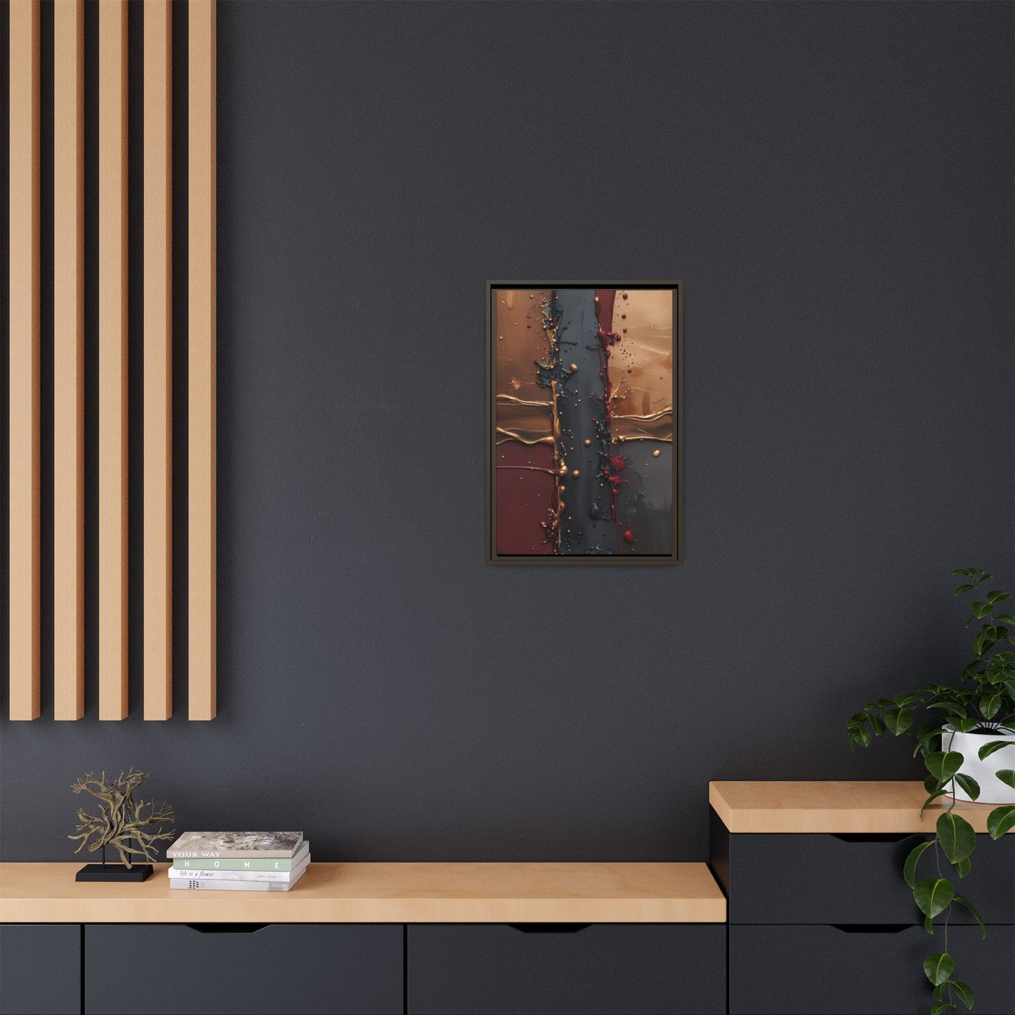 Matte Canvas, Framed (Multi-color)