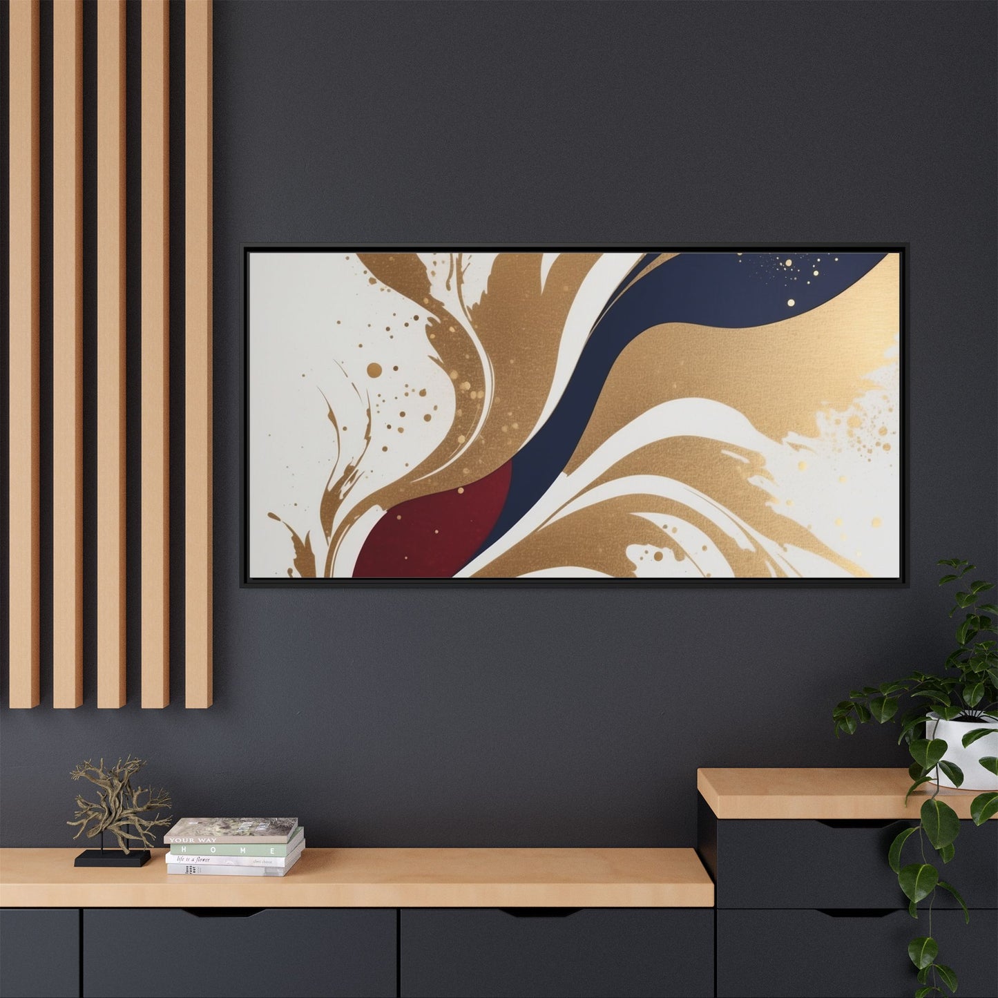 Matte Canvas, Framed (Multi-color)