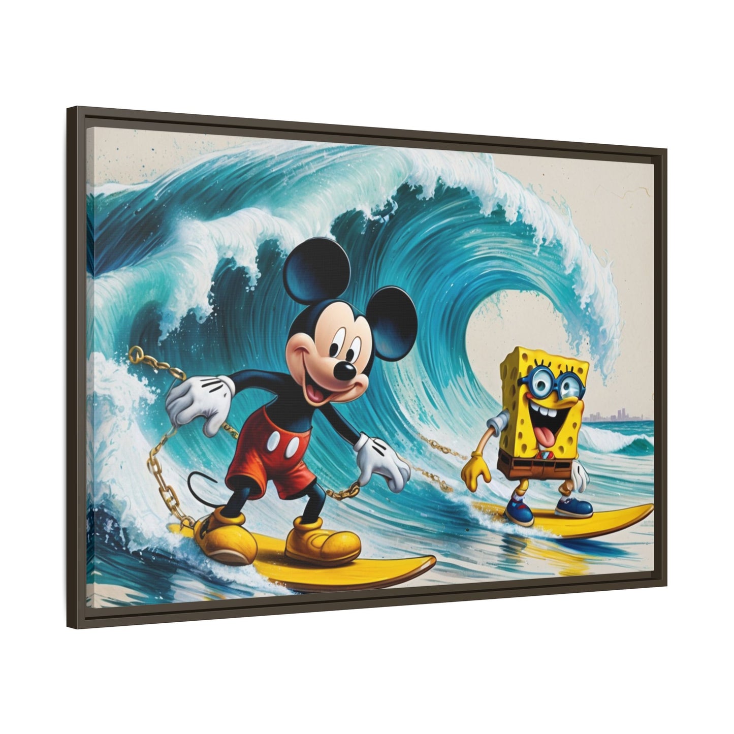 Vibrant Framed Art Print - Bold Floral Fantasy