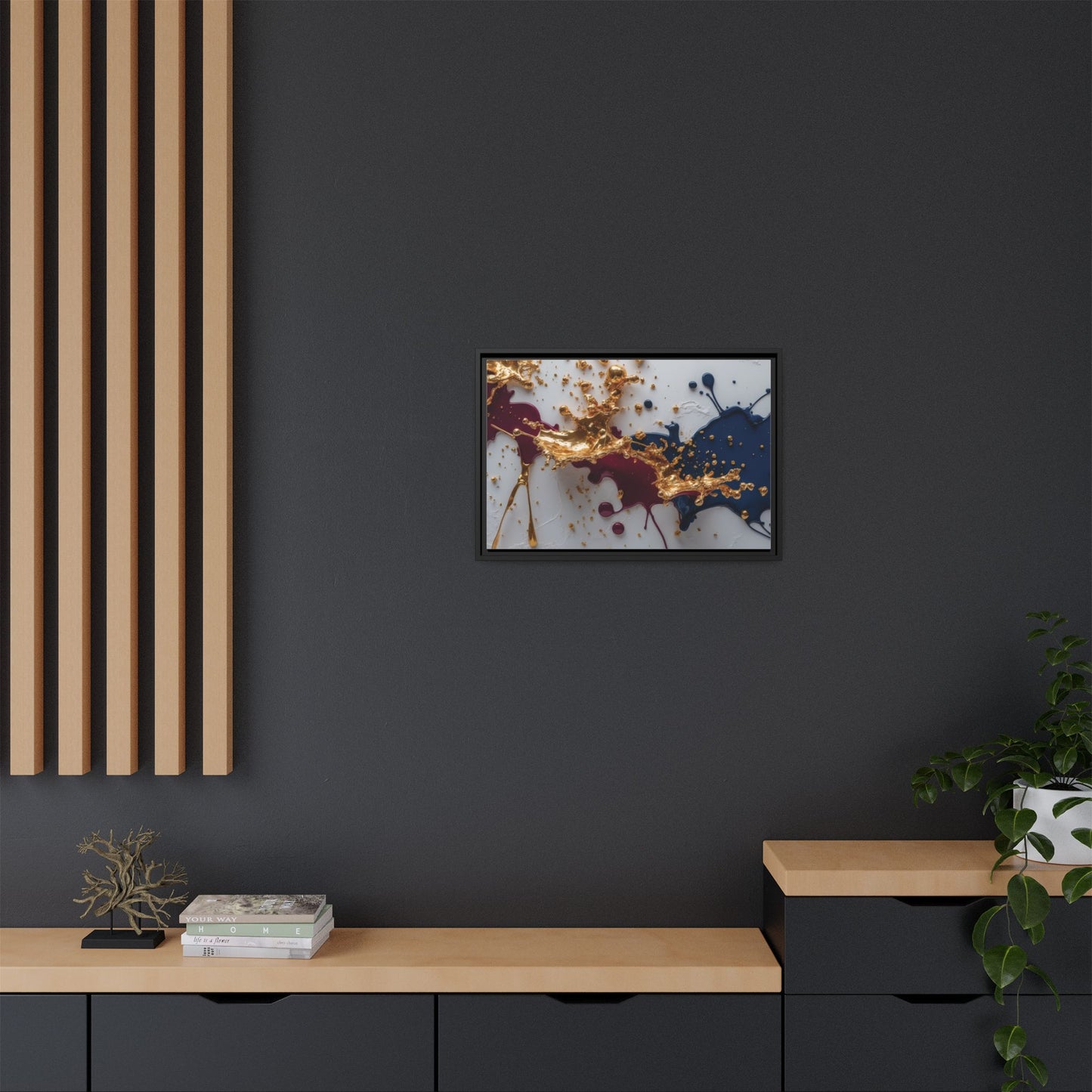 Matte Canvas, Framed (Multi-color)