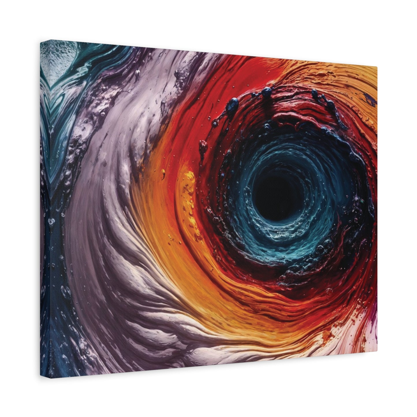 Vibrant Abstract Wall Art Canvas - Swirling Colors