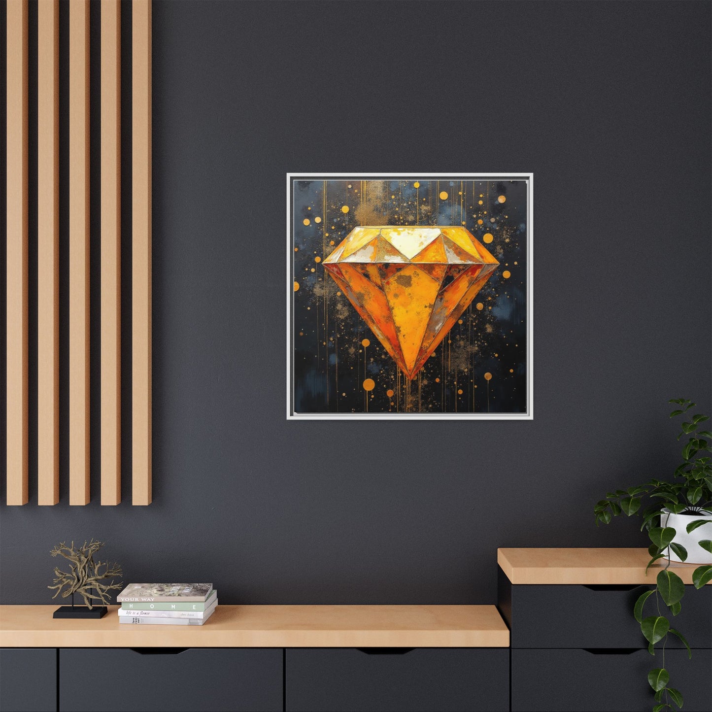 Matte Canvas, Framed (Multi-color)