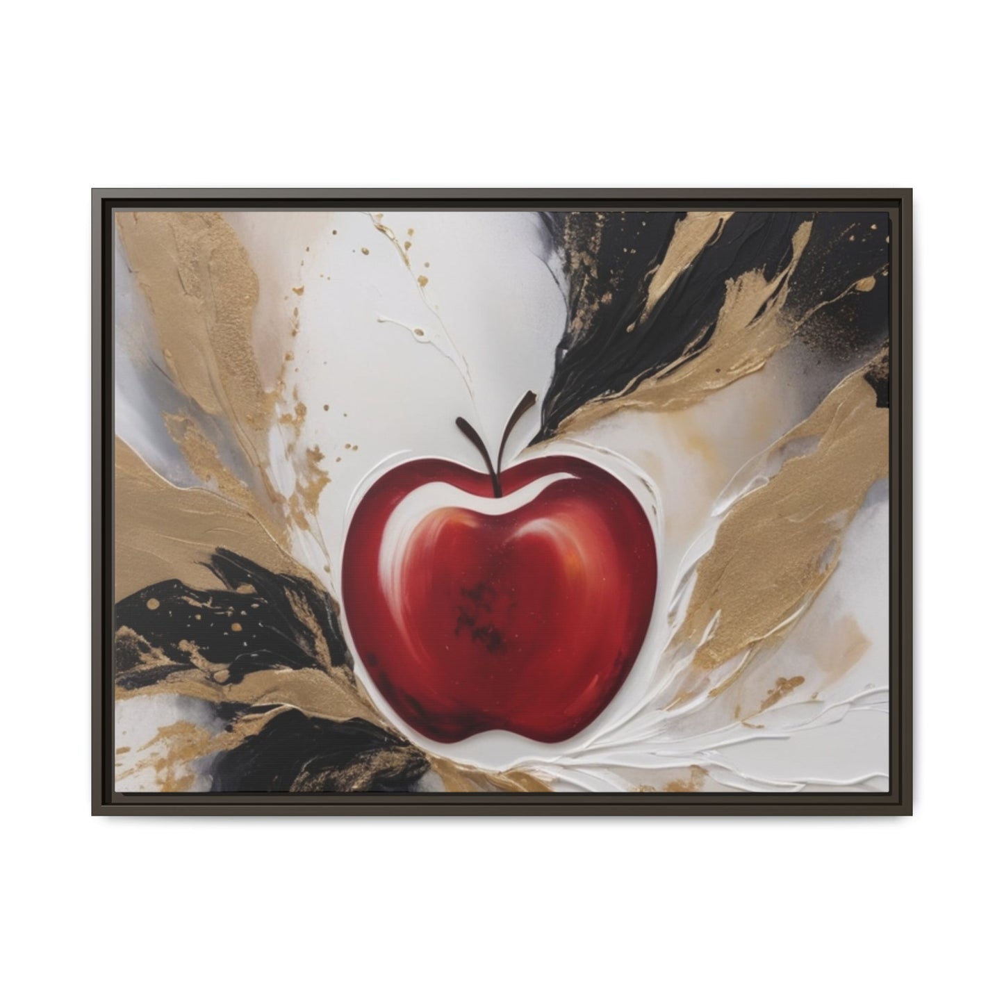 Elegant Apple Canvas Art Print - Framed Wall Decor
