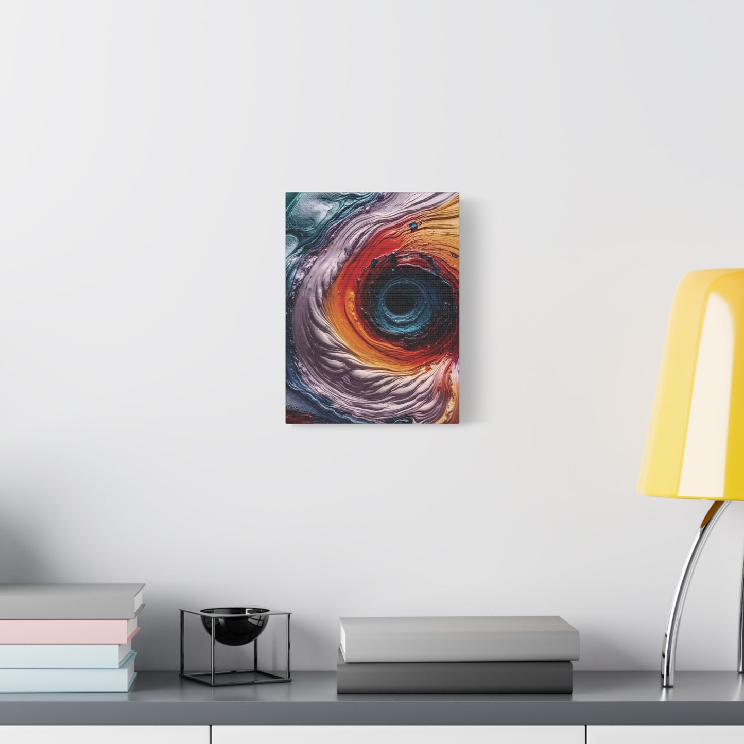 Vibrant Abstract Wall Art Canvas - Swirling Colors