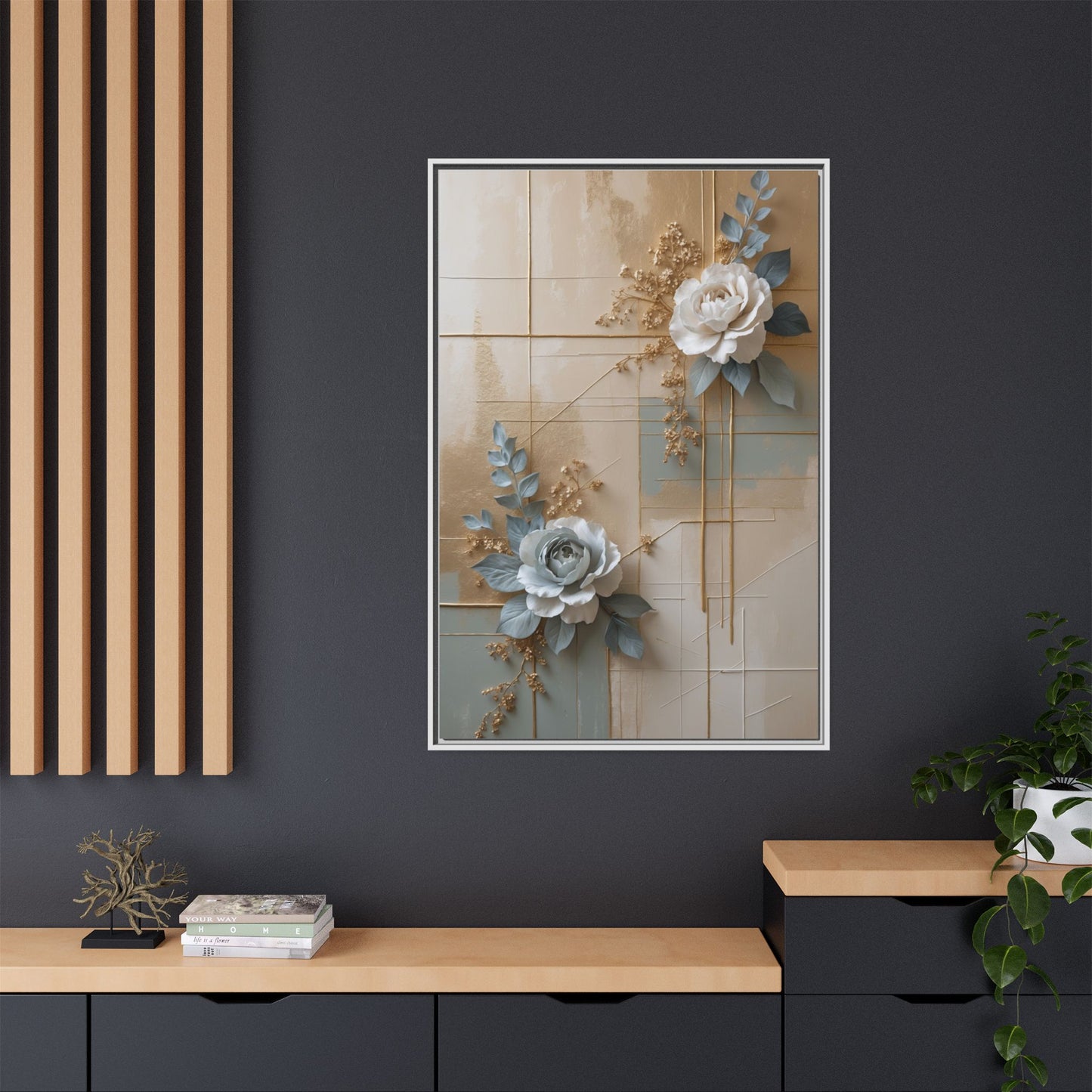 Matte Canvas, Framed (Multi-color)
