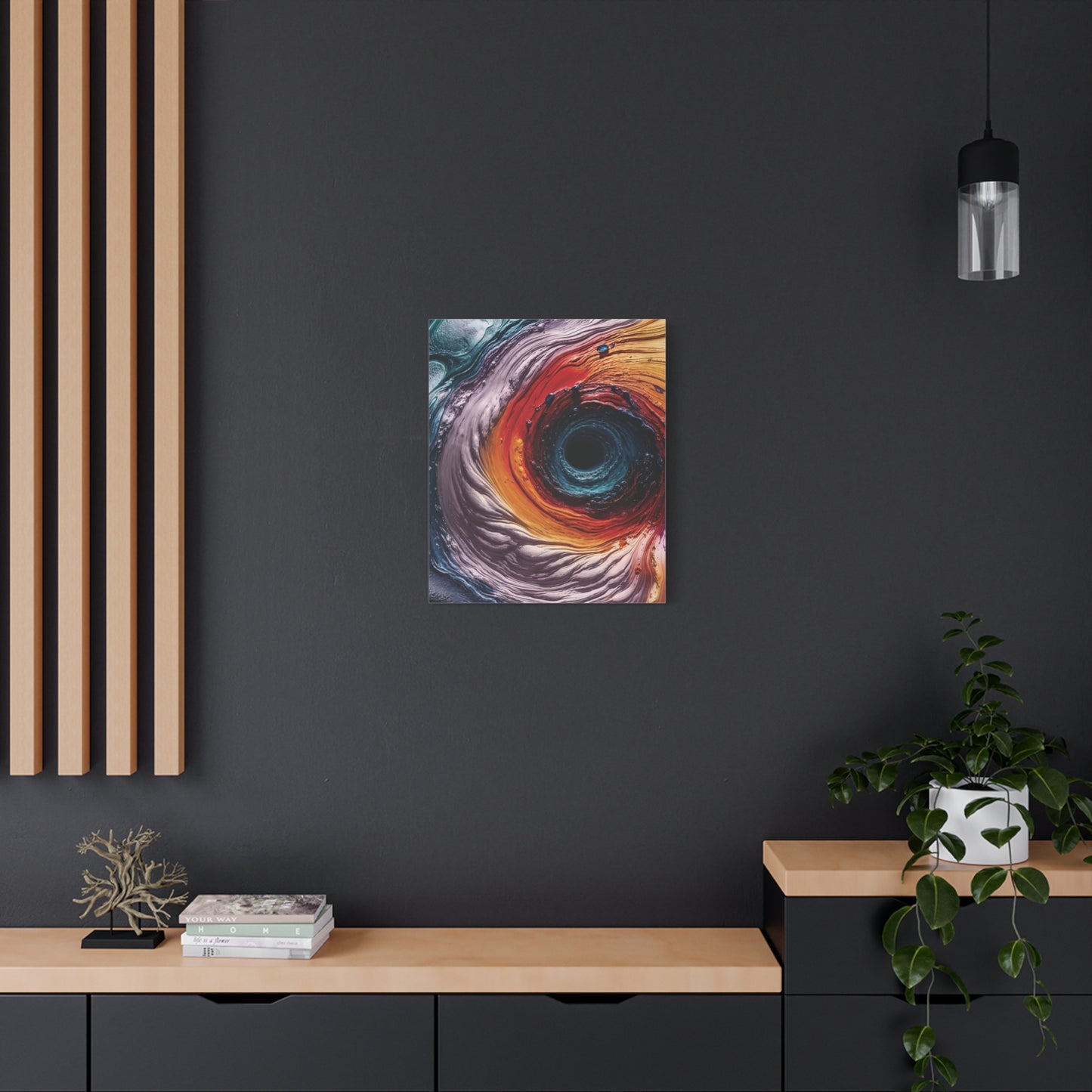 Vibrant Abstract Wall Art Canvas - Swirling Colors