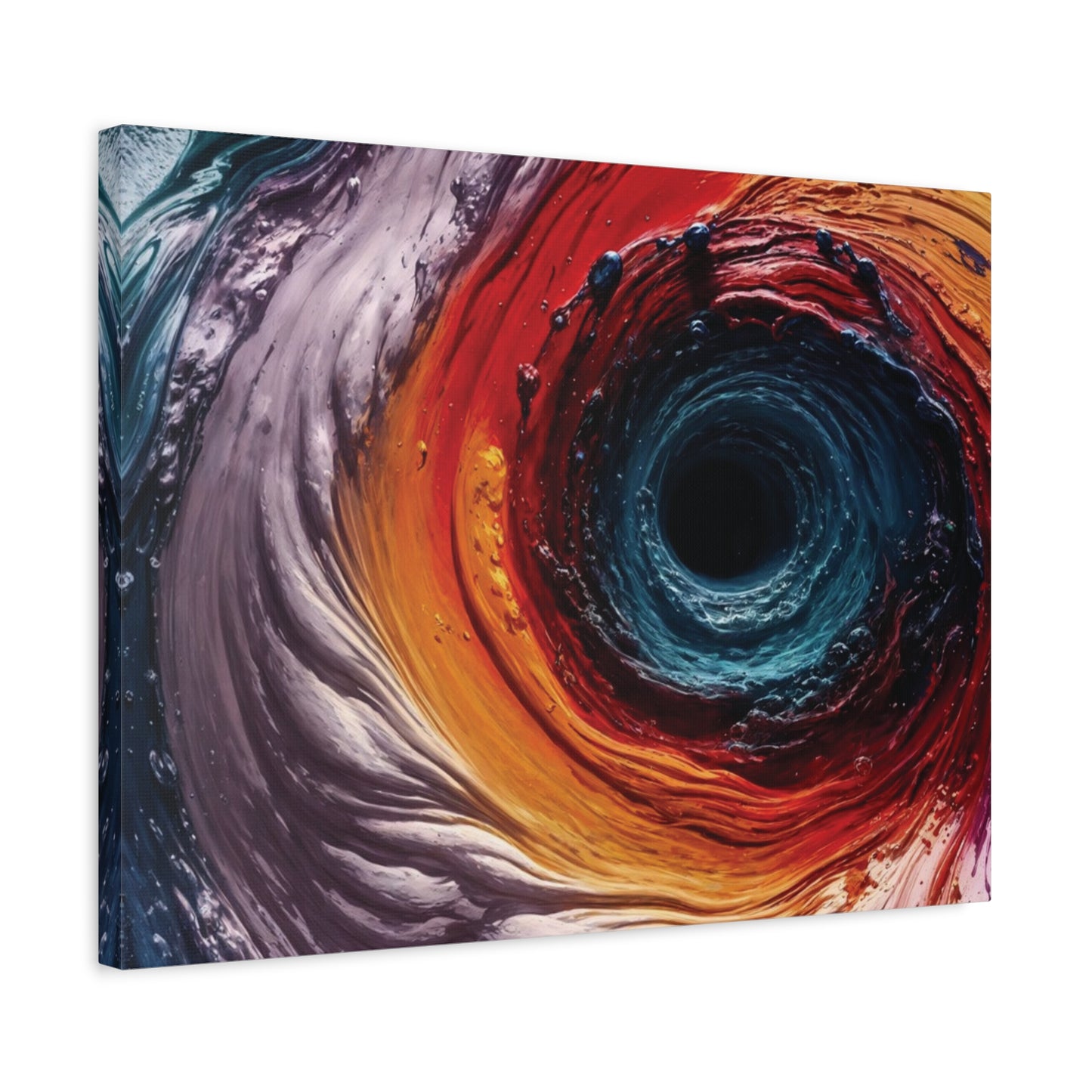 Vibrant Abstract Wall Art Canvas - Swirling Colors