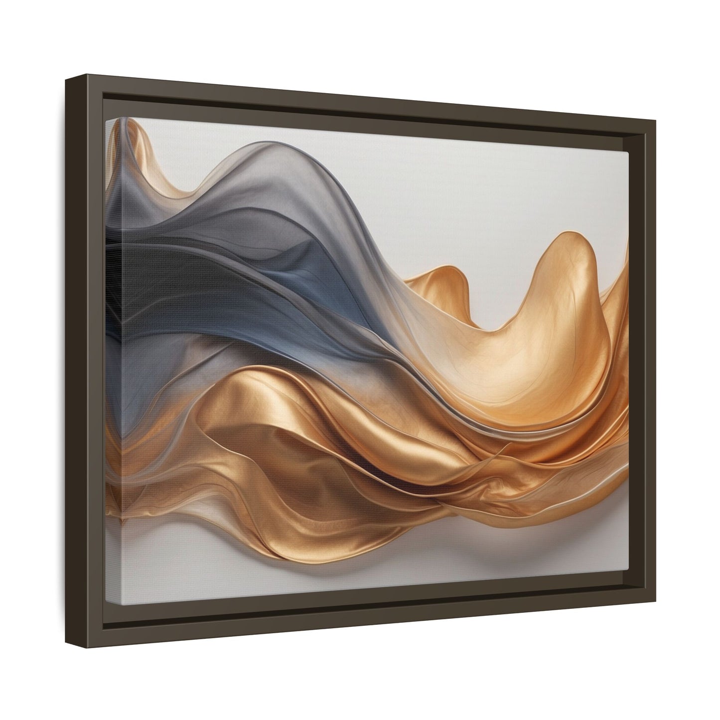 Abstract Matte Canvas Art Print - Framed Multi-color Wall Decor