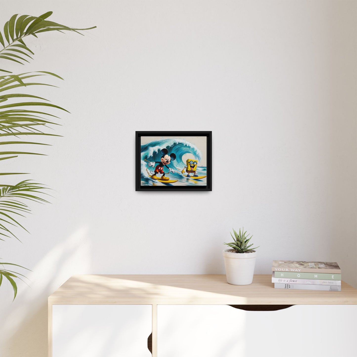 Vibrant Framed Art Print - Bold Floral Fantasy
