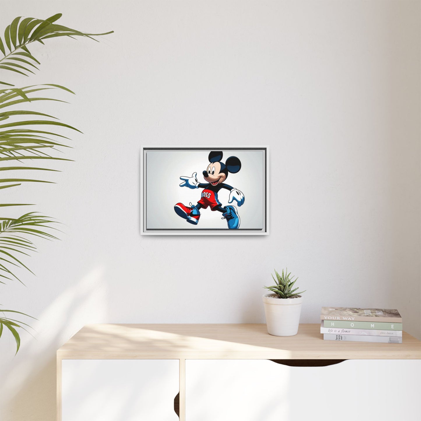 Mickey Mouse Boss Framed Canvas Art