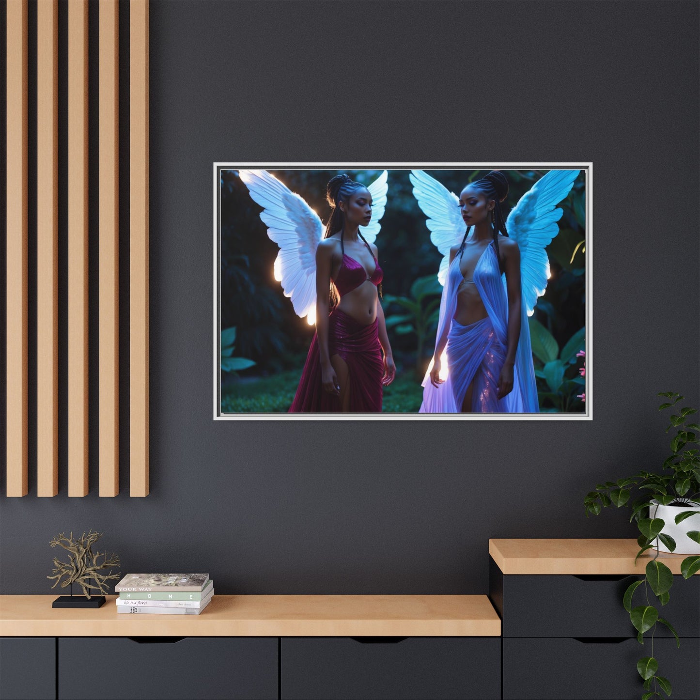 Matte Canvas, Framed (Multi-color)