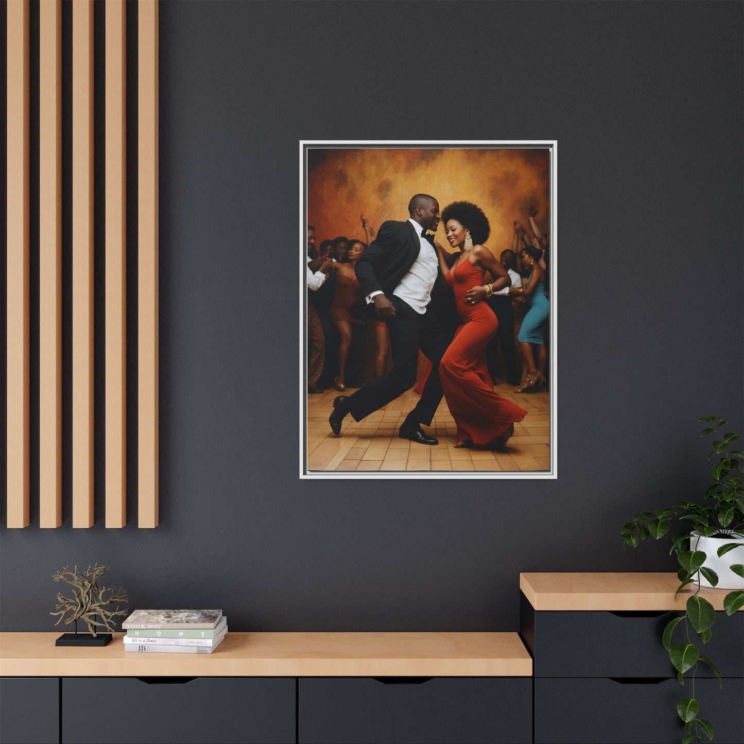 Matte Canvas, Framed (Multi-color)