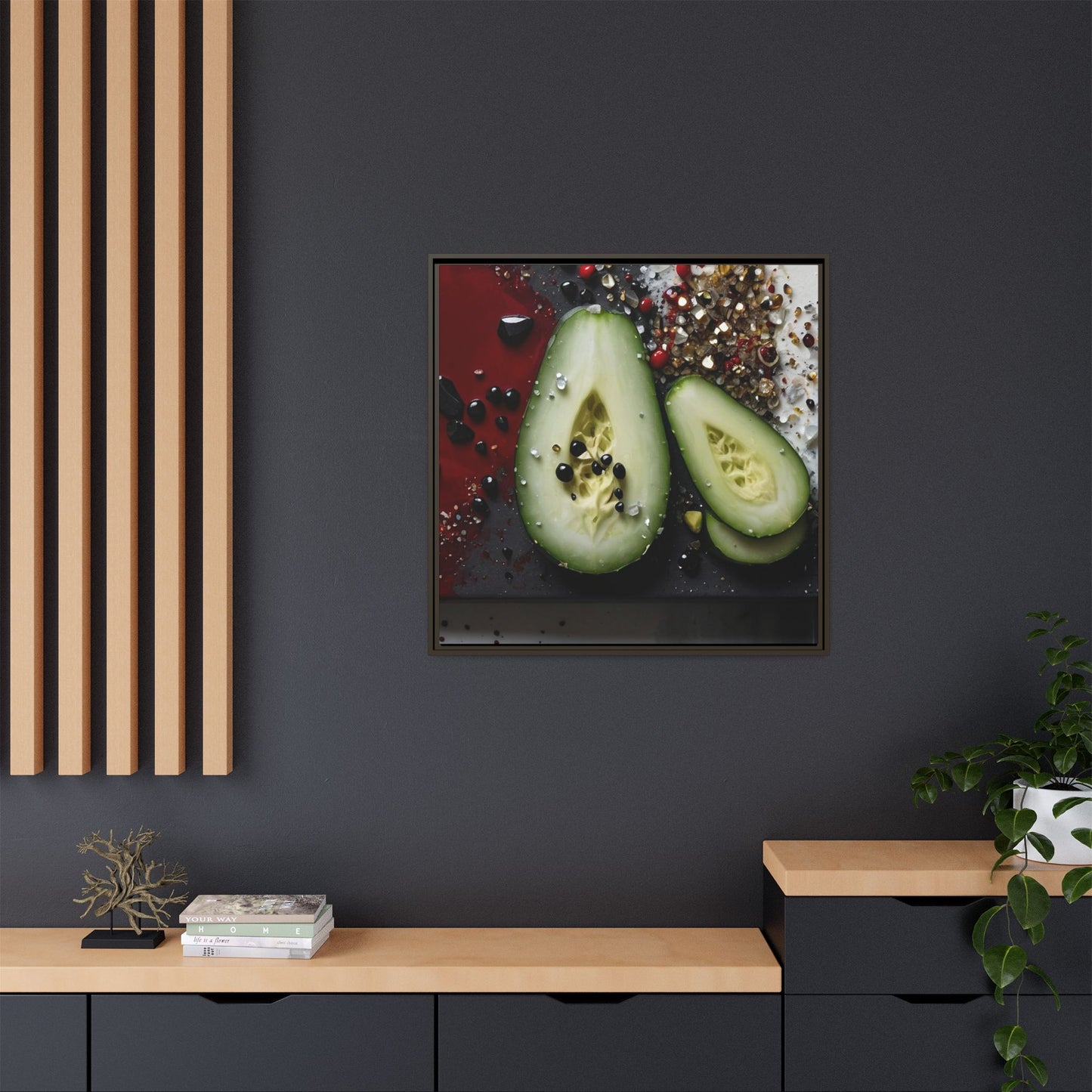 Matte Canvas, Framed (Multi-color)