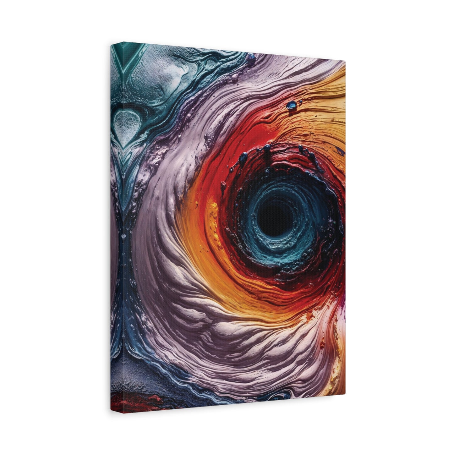 Vibrant Abstract Wall Art Canvas - Swirling Colors