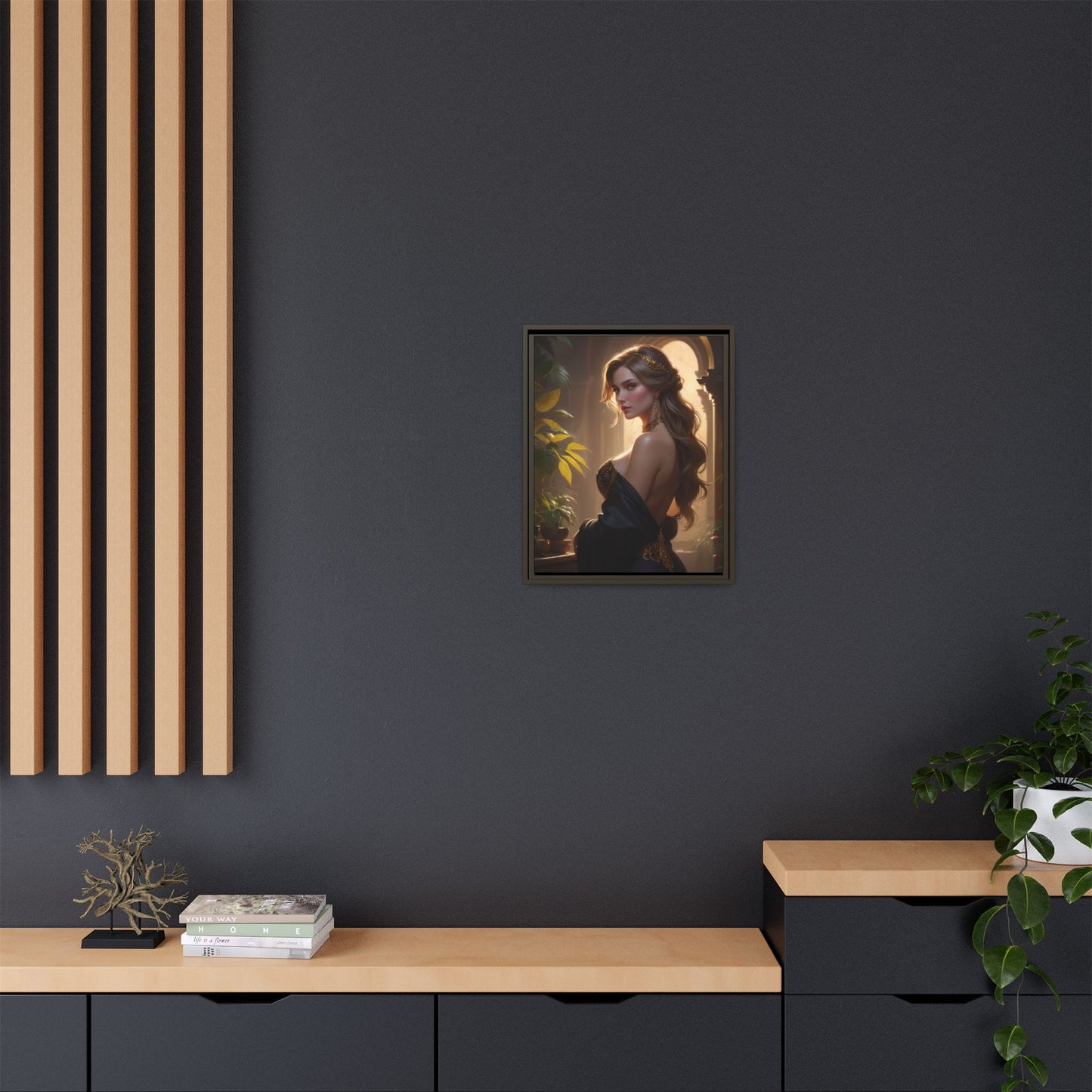 Matte Canvas, Framed (Multi-color)