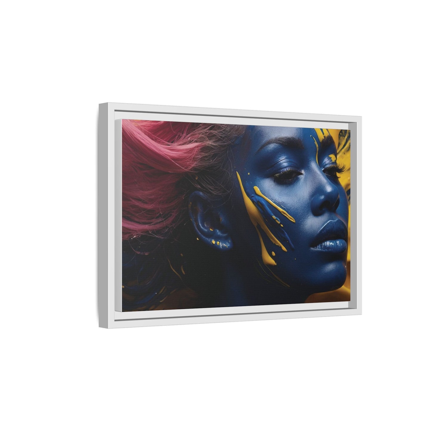 Vibrant Abstract Art Print - Multicolor Framed Canvas Wall Decor