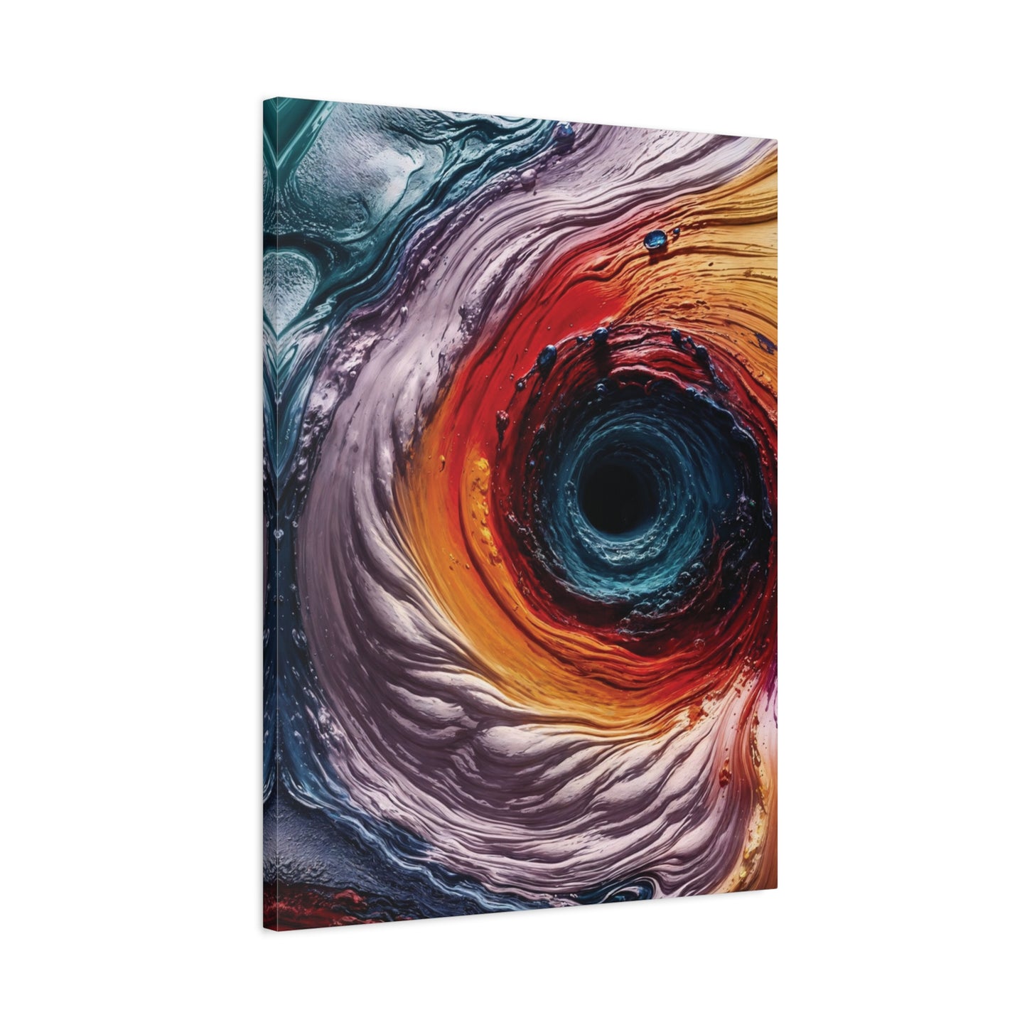 Vibrant Abstract Wall Art Canvas - Swirling Colors