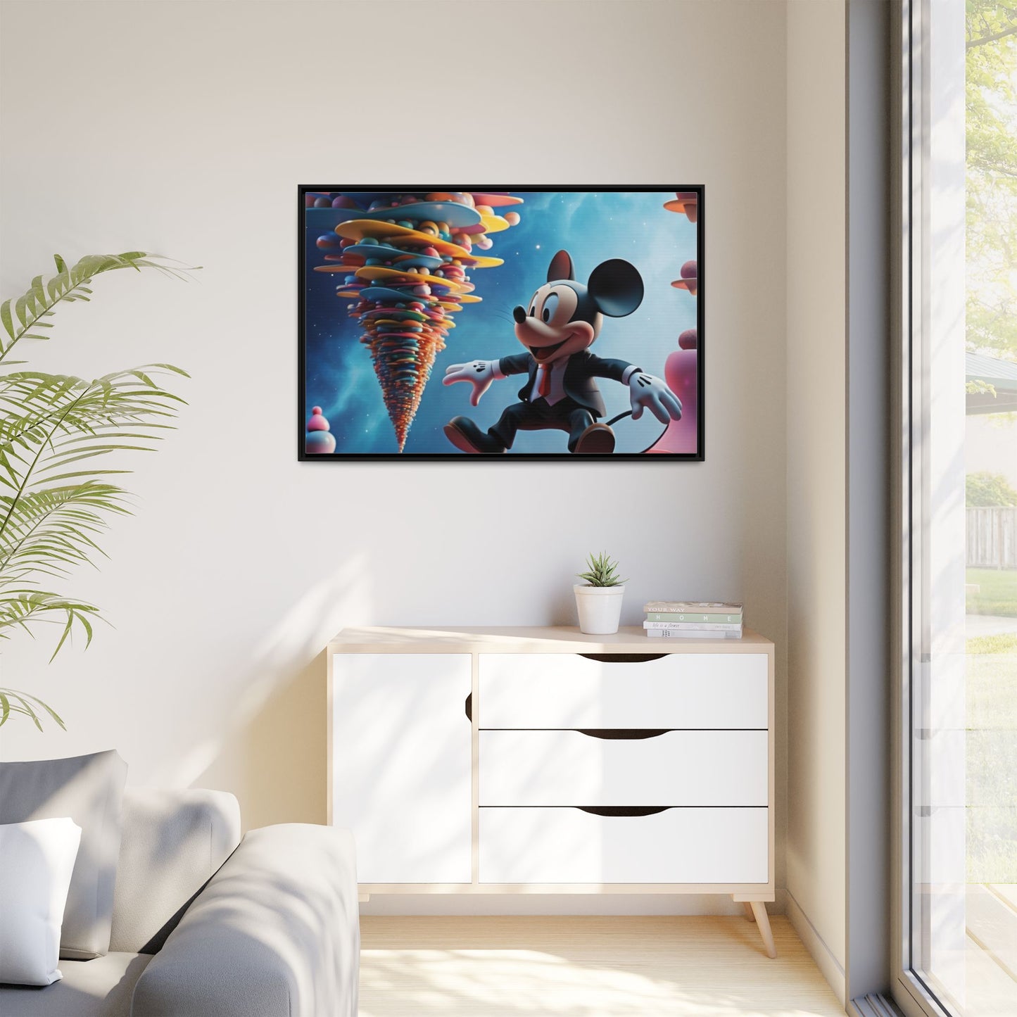 Matte Canvas, Framed (Multi-color)