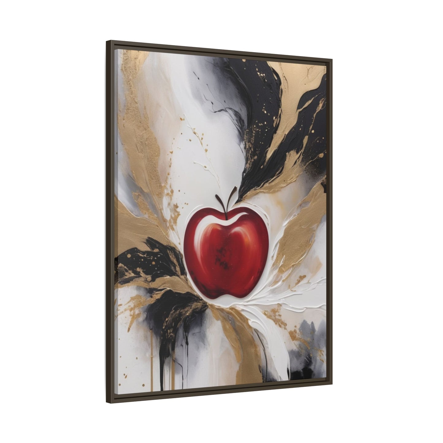 Elegant Apple Canvas Art Print - Framed Wall Decor
