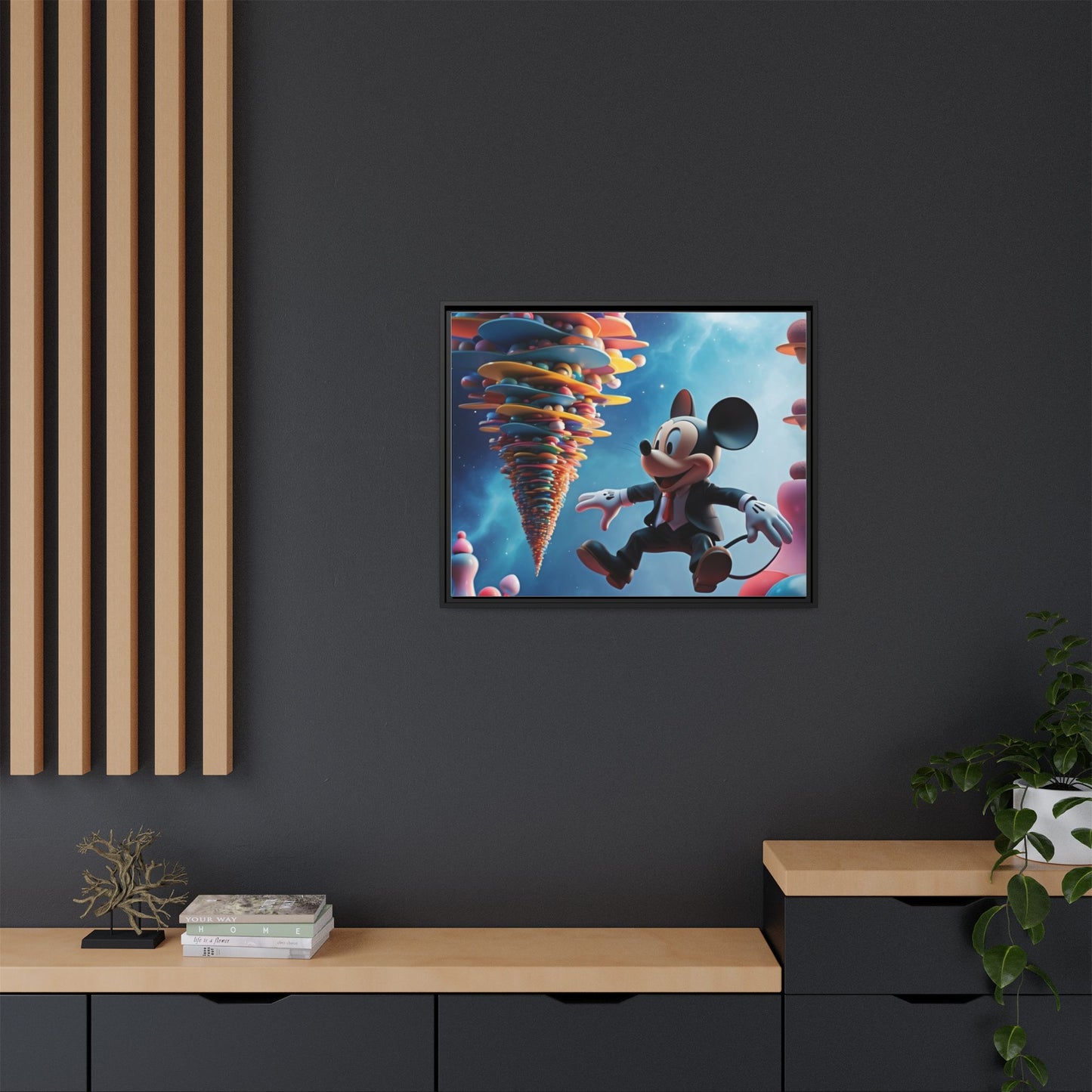 Matte Canvas, Framed (Multi-color)