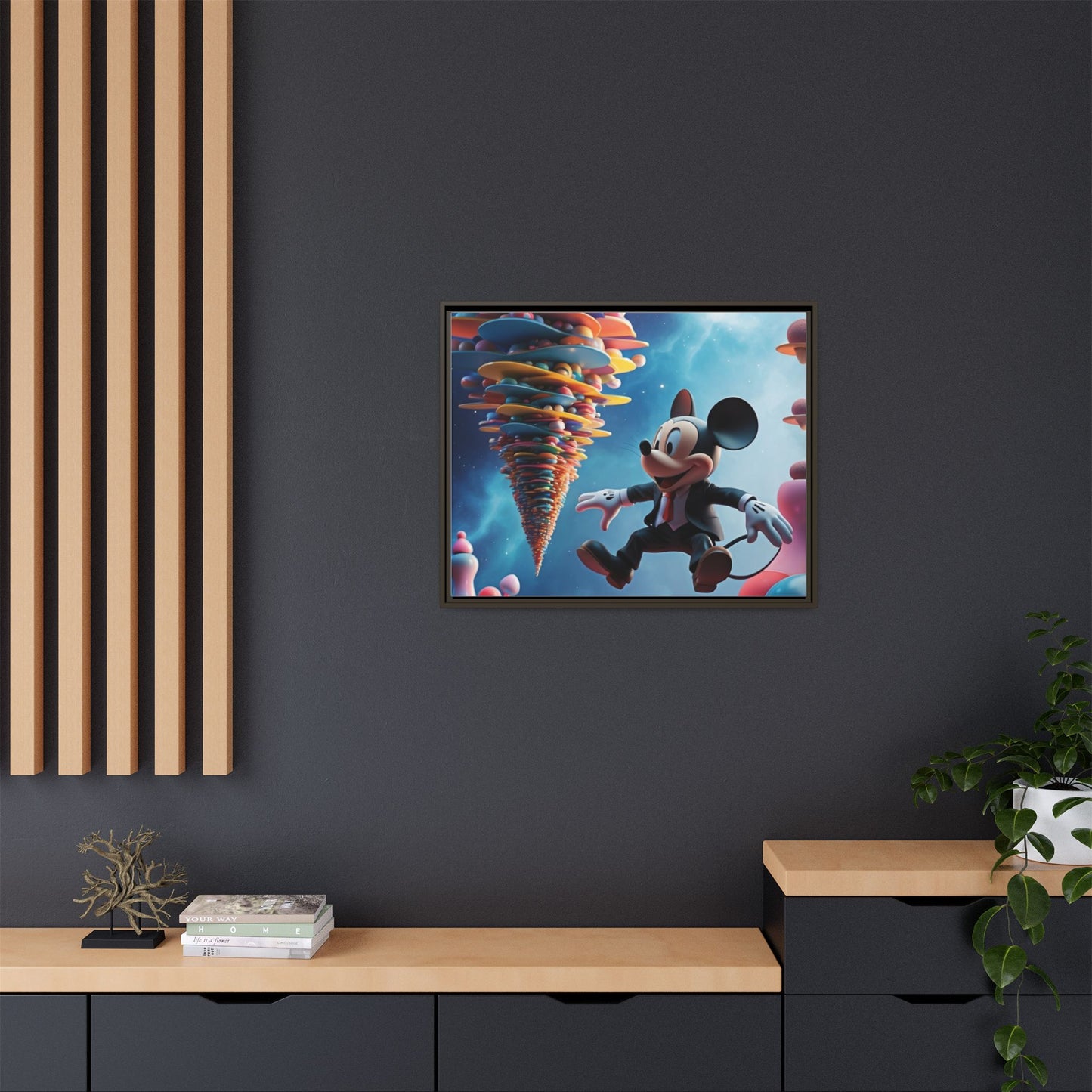 Matte Canvas, Framed (Multi-color)