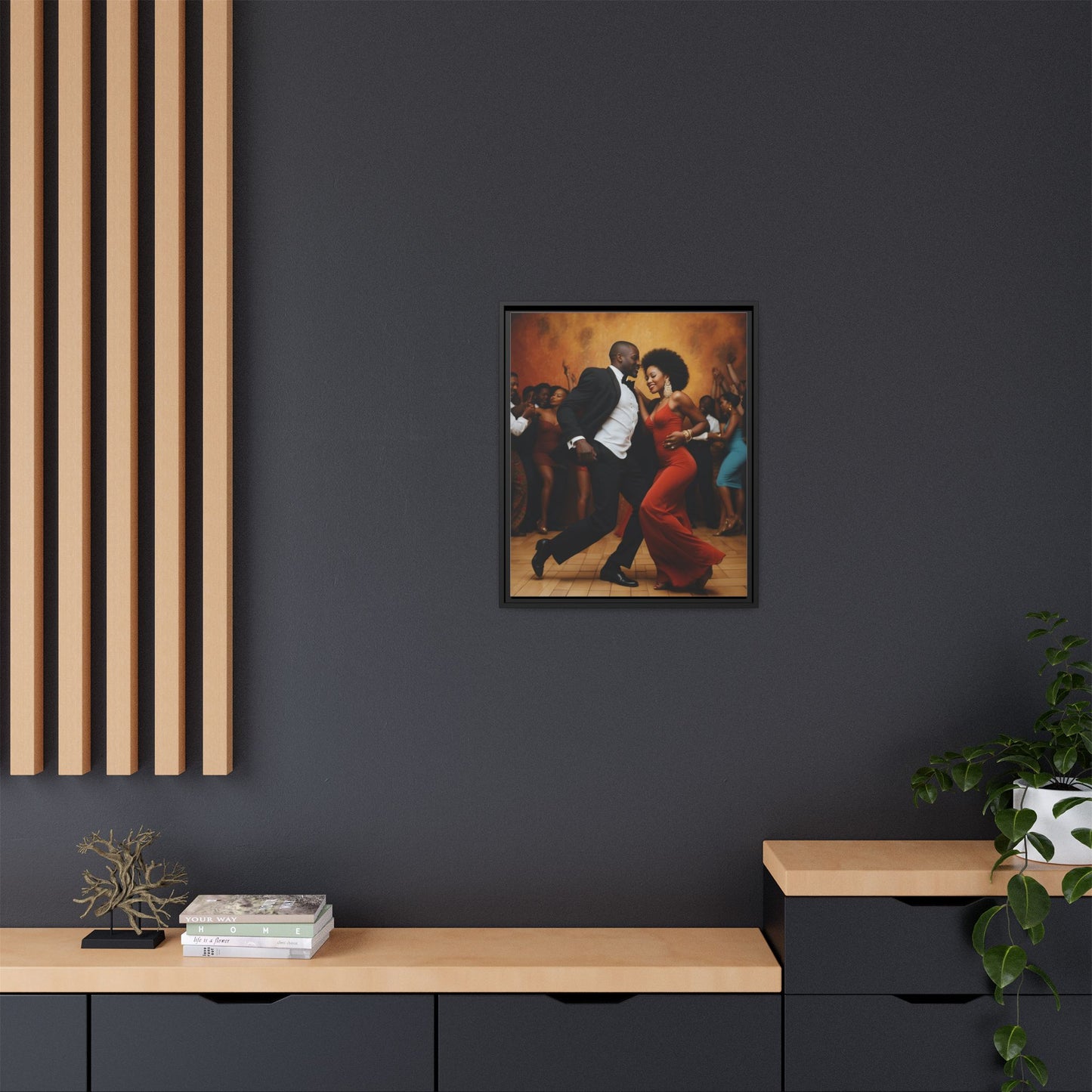 Matte Canvas, Framed (Multi-color)