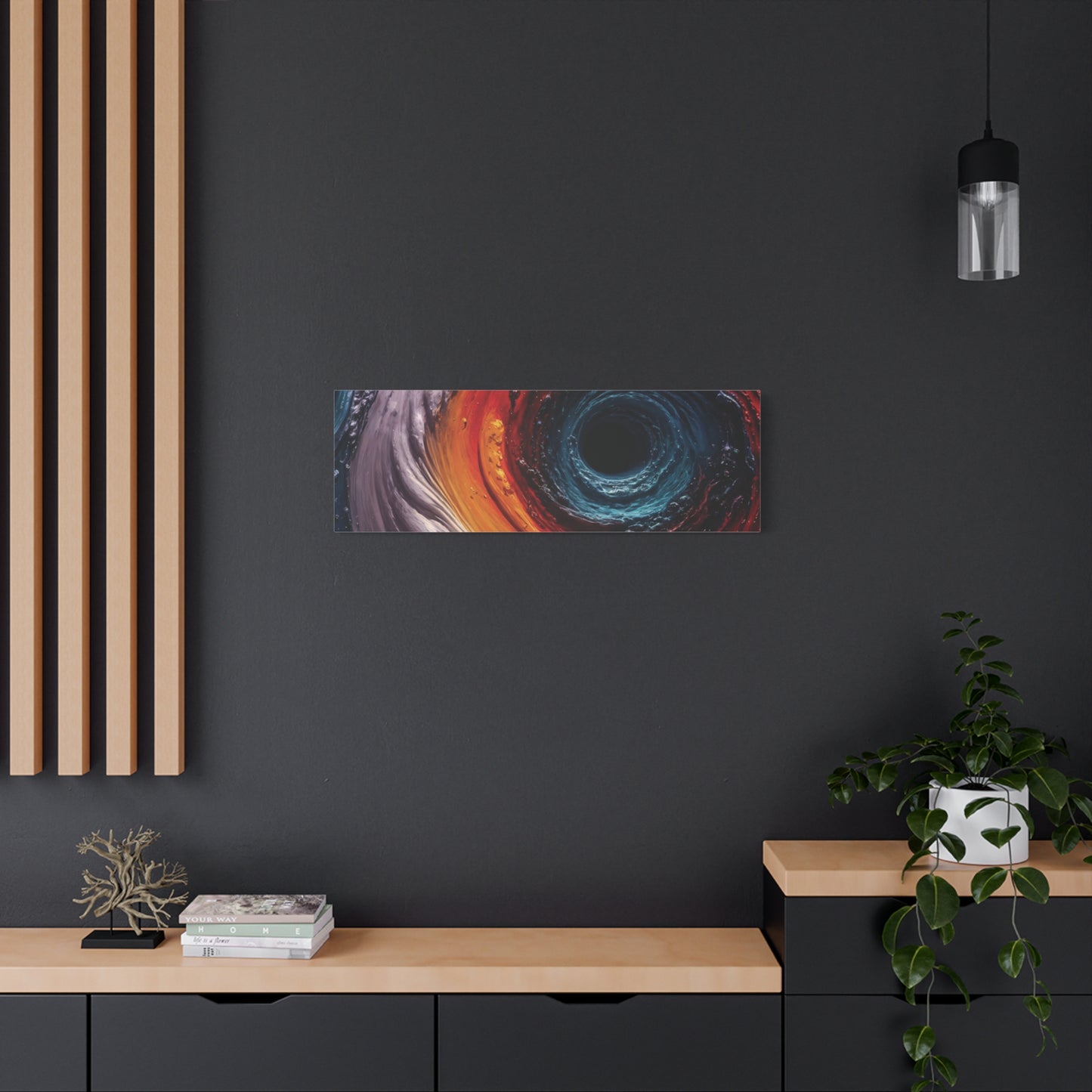 Vibrant Abstract Wall Art Canvas - Swirling Colors