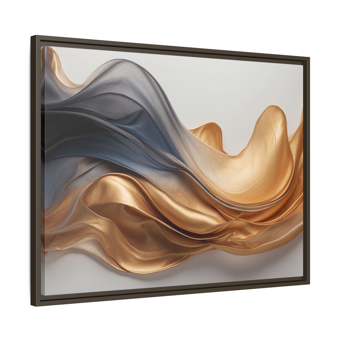 Abstract Matte Canvas Art Print - Framed Multi-color Wall Decor